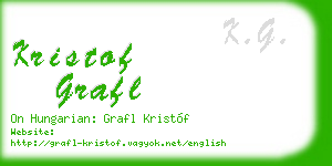 kristof grafl business card